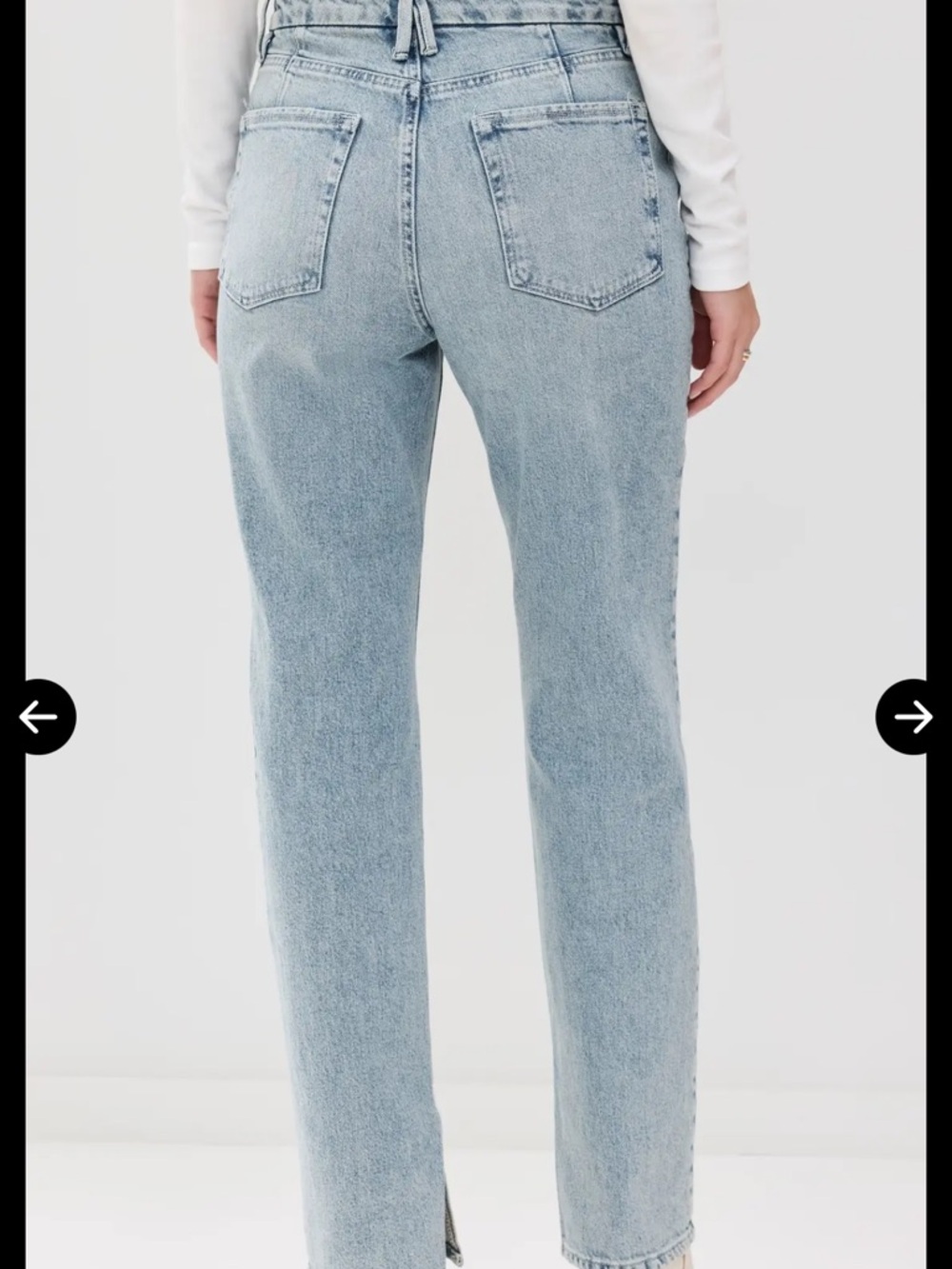 Good American Icon inseam Slit Jean - Picture 3 of 12